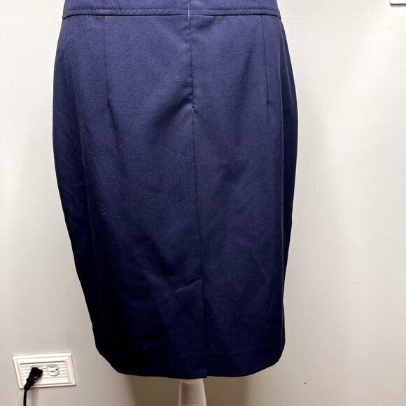 Calvin Klein Sheath Dress Size 6 Color Block Stretch Asymmetrical Neckline - Picture 8 of 12